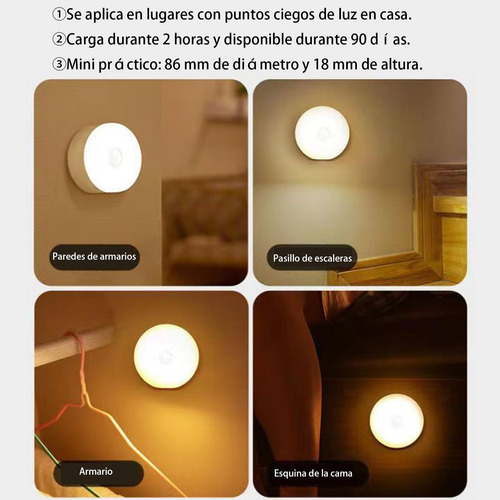 Lámpara De Noche For Dormitorio Con Bombilla Y Luz De