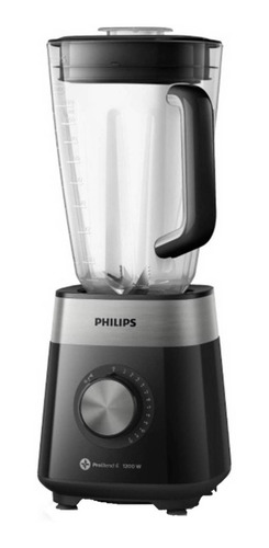 Licuadora Philips Serie 5000 HR2242 3 L negra con jarra de tritan 220V