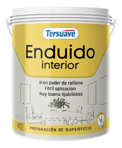 Enduido Tersuave Para Muros y Techos interiores Por 1 Litro