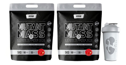 Mutant Mass 2 X 5 Kg + Vaso Mezclador-star Nutrition