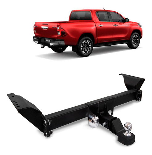 Engate Reboque Hilux 2008 2009 2010 Bepo Removivel 1500kg