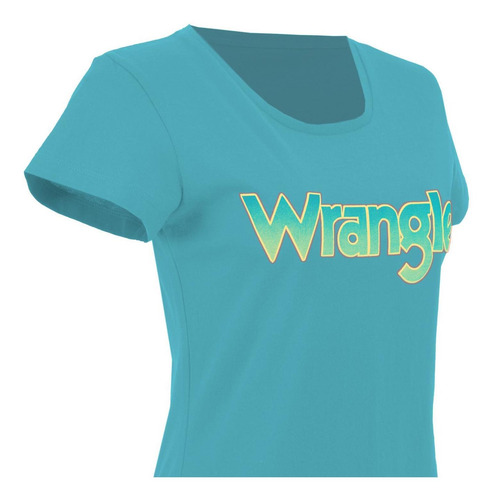 Imagen 3 de 4 de Playera Vaquera Wrangler Manga Corta De Mujer Y10