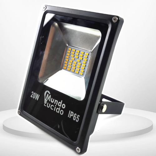 Imagen 1 de 6 de Reflector Led De 20 Watts Para Exterior (rf20) Luz Cálida