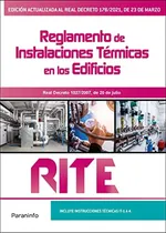 Comprar Rite. Reglamento De Instalaciones Térmicas En Los Edificios 