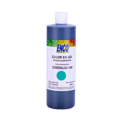 Color Gel Esmeralda Reposteria 500 Grs. Enco 1496-500