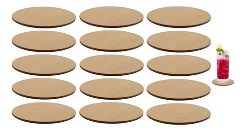 Bases Em Mdf 12 Cm Para Artesanato Ou Porta Copos 15unid