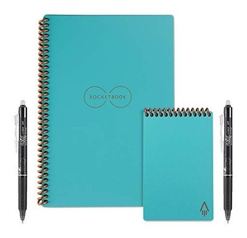 Imagen 1 de 8 de Rocketbook Everlast Executive Y Mini Wirebound Notebook Con