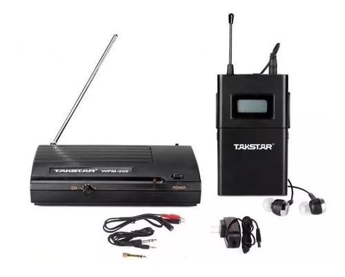 Imagen 6 de 8 de Monitoreo Intraural Inalámbrico Takstar Wpm-200 Uhf In Ear