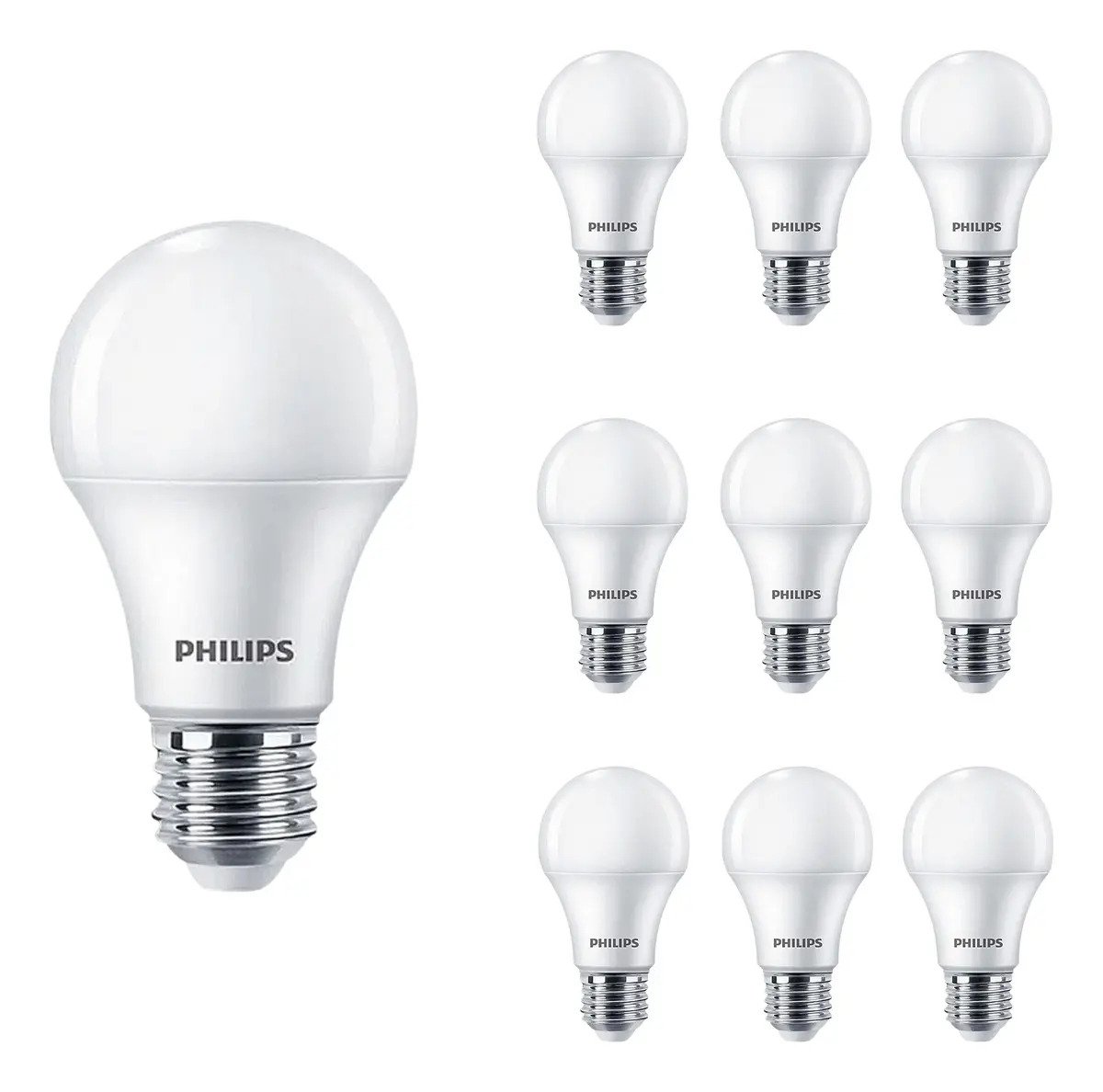 10 Lâmpada Led Econômica 9w=60w 6500k Philips Luz Branco-frio