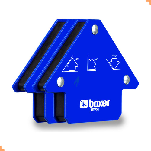 Kit 2 Esquadros Magnéticos Para Solda 12kg Robusto - Boxer