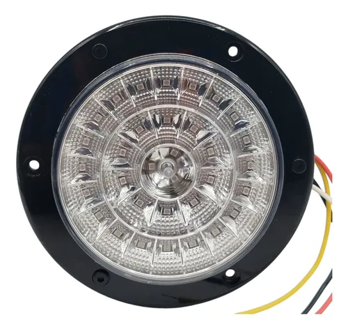 Stop Base De Metal Led Rojo Rojo