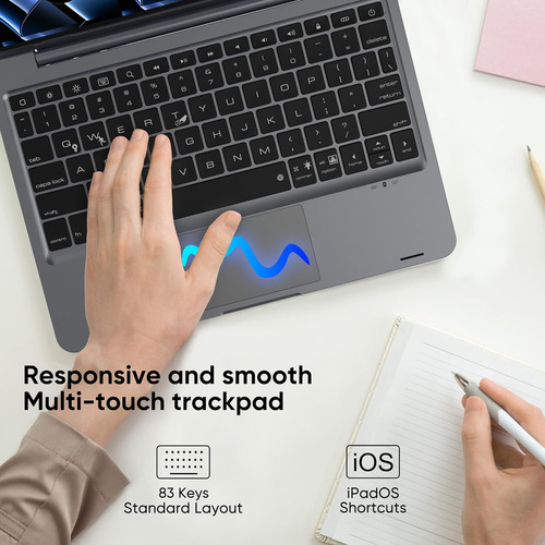 Teclado Con Trackpad Doqo Compatible Con Tableta iPad 10a
