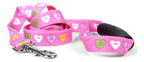 Amarillo Diseno De Perro Sweethearts Ez-grip Perro Leash-wit