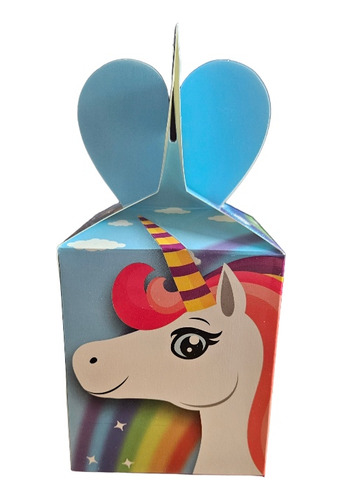 Cajas Para Sorpresas Unicornios Para Cotillón Cumpleaños 