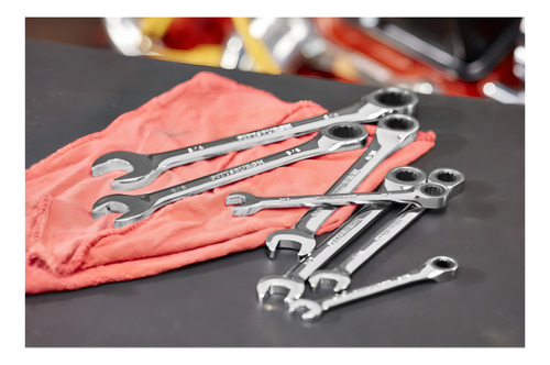 Juego De 7 Llaves Ratcheting Pittsburgh Xchws P Color Plateado