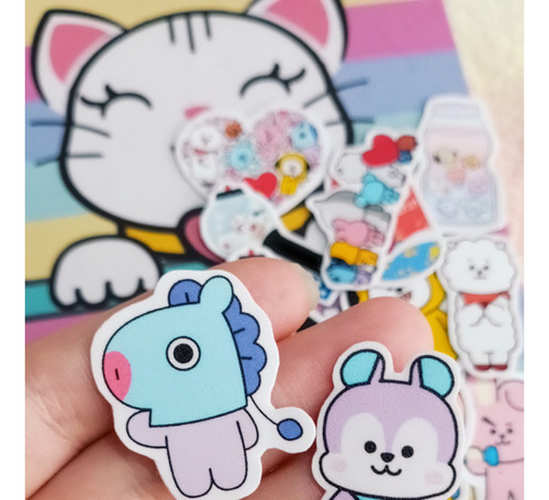 Stickers De Bt21 - Bts Calcomanias Pegatinas