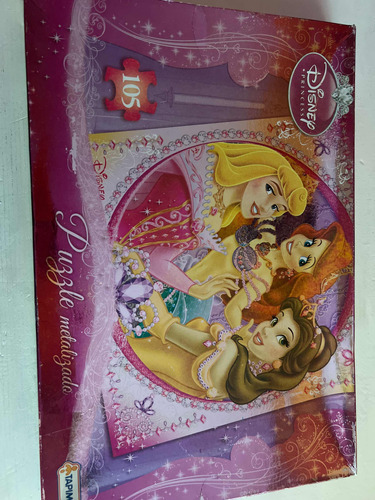 Puzzle Rompecabezas Metalizado Disney Princess Tapimovil 105
