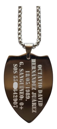 Placa Militar Alta Resolucion Grabado Laser Personalizada