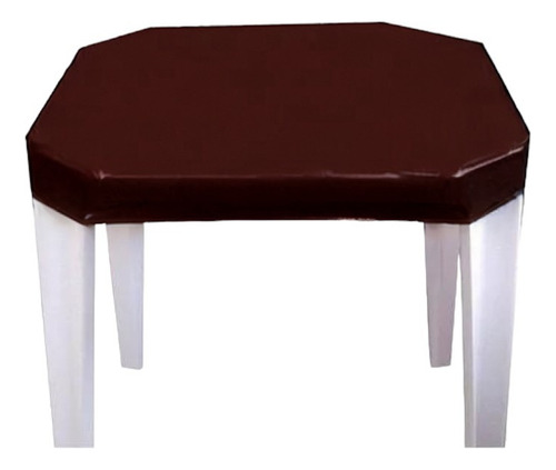 Kit 26 Capas De Mesa De Plástico Restaurantes Bar Lanchonete Cor Marrom Desenho Do Tecido Liso