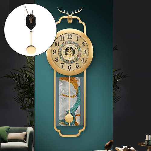Reloj De Péndulo Con Movimiento Metálico