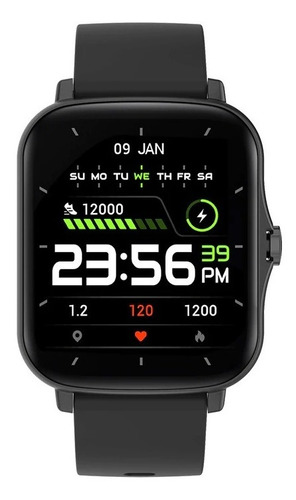 P8 Plus Gt Smartwatch Negro 1.69  Redes Sociales Ip67 Da-fit