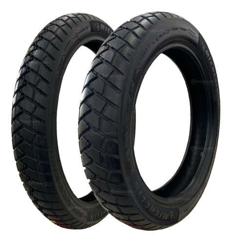 Par Pneu Xtz 150 Michelin 90/90-19 110/90-17 Anakee Street