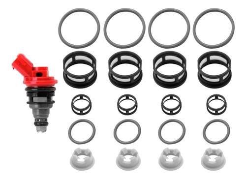 Kit Para Inyector Jecs Nissan Nx 4l 1.6 1991 A 1993 (4 Jgos)