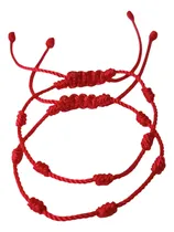 Comprar 2 Pulseras 7 Nudos Kit Protección Mal De Ojo Amuleto Suerte