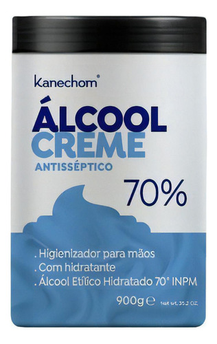 Kanecom Alcool Creme Hidratante Antisséptico 70% Para Mãos Fragrância Álcool