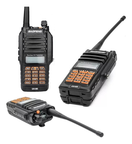 Radio Comunicador 10w Longo Alcance Dual Band A Prova Dágua
