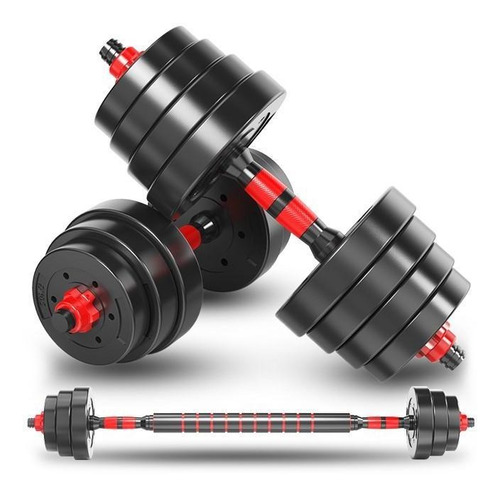 ajustables cierre de seguridad y tubo de conexión de acero,Perfecto para casa,ejercicio doméstico,gimnacio KirinSport Juego de mancuernas para mujer y hombre de 20 kg 2 unidades