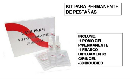 Kit Para Permanentacion De Pestañas 50 Servicios Lash Perm