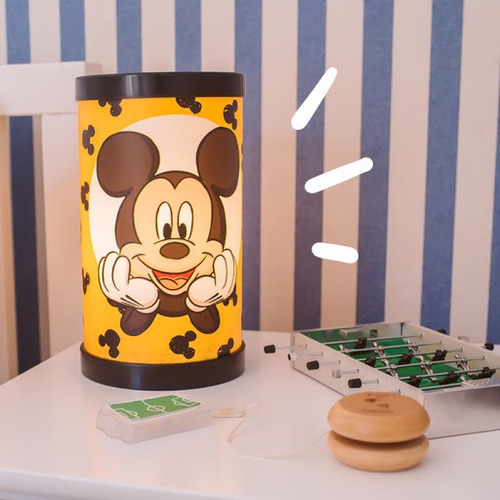 Imagem 1 de 1 de Luminária De Mesa Bivolt Mickey - Disney