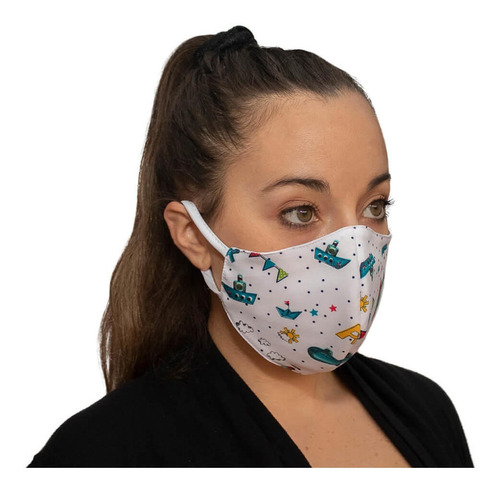 Mascarilla Antifluido Lavable Mike's Transporte