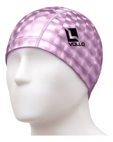 Touca De Natação Pu Swimming Caps Toca Vn401 Vollo Cor Rosa