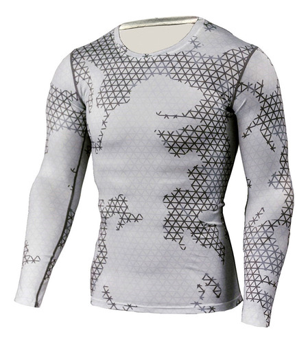 Camiseta De Fitness Para Hombre De Secado Rápido, Camuflaje,