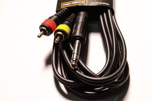 Imagen 3 de 9 de Cable Profesional Rca Macho Plug Stereo 10mts Parquer Cuota