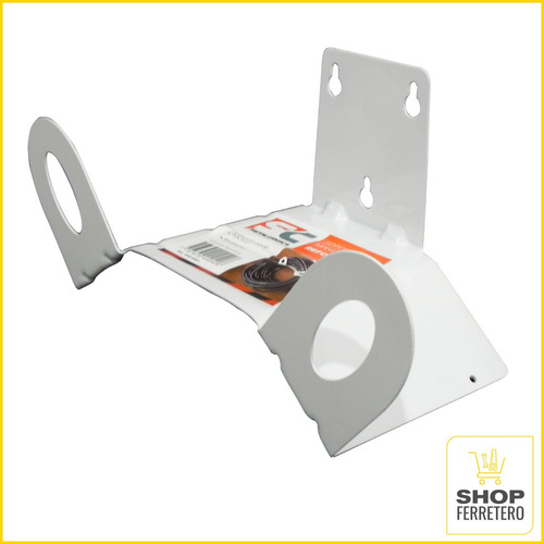 Imagen 4 de 7 de Soporte Manguera De Colgar Metalico Reforzado Acero Pared