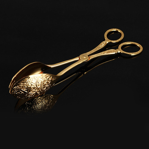 /pegador De Pão Tenazes De Metal Para Cozinha Dourado