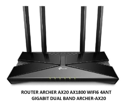 Router Archer Ax20 Ax1800 Wifi6 4ant Gigabit Dual Band