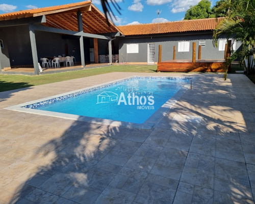 Imagem 5 de 24 de Chácara Com 1.000m², 2 Dormitórios, Wc. Social, Sala, Cozinha Gourmet, Piscina, Poço, Água Encanada, Portão Eletronico. Excelente Localização. - Ch00304 - 69879571