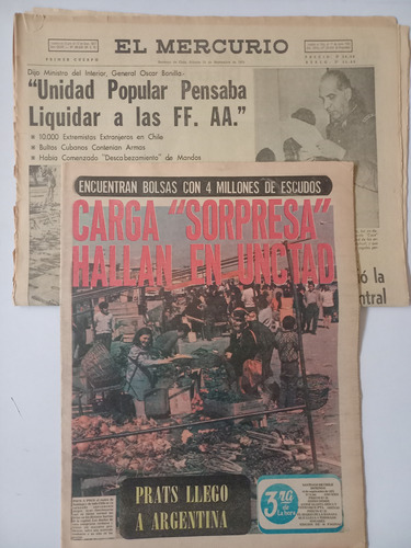 Periódicos 50 Años Del Golpe Militar 1973.