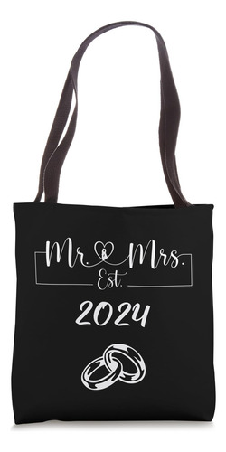 Sr. Sra. Establecido Casado Vintage 2024 Bolsa De Tela
