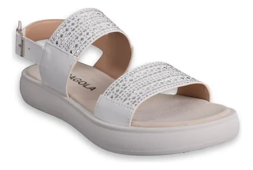 Sandalias Mujer Fr gola Cosenza 01 Moda Doble Faja Brillos 30.822 75