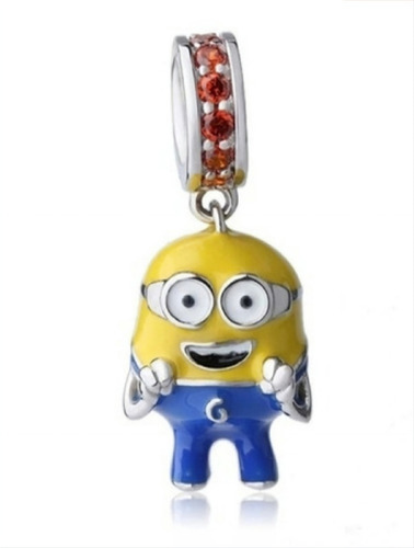 Charm Diseño Minions, Plata De Ley 925.