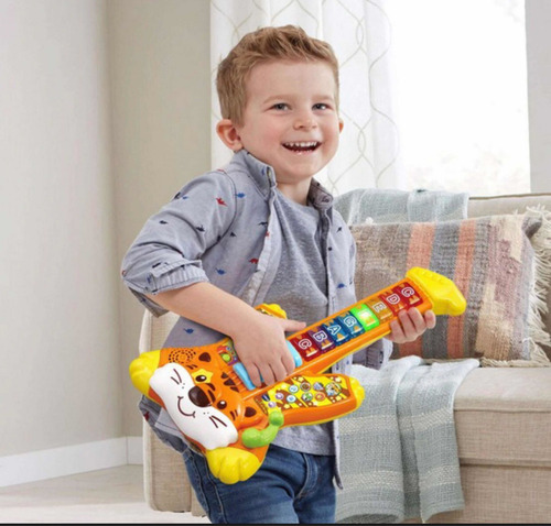 Imagen 4 de 4 de Guitarra Para Niños Con Luces Y Sonidos Vtech Zoo Jamz