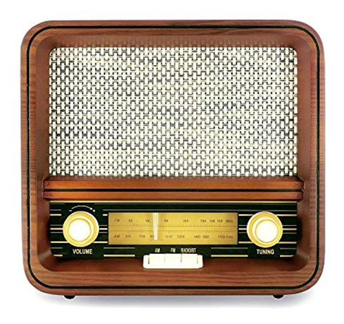 Altavoz Exterior De Madera  Vintage Retro Bluetooth Radio Am