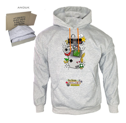Imagen 9 de 10 de Buzo Hoodie Personalizado Saco Gamer Clasico Play Unisex R4