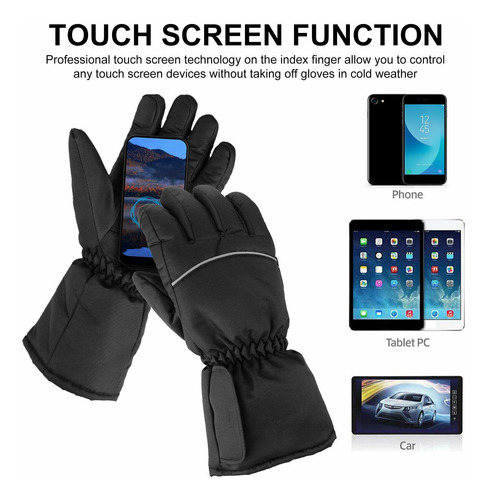 2 Guantes Eléctricos Con Calefacción Pantalla Táctil Para