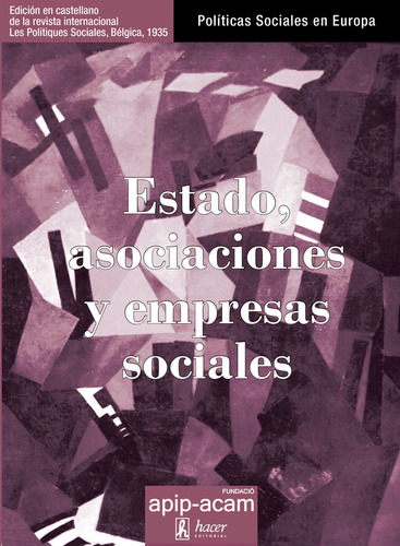 Libro Estado, Asociaciones Y Empresas Sociales